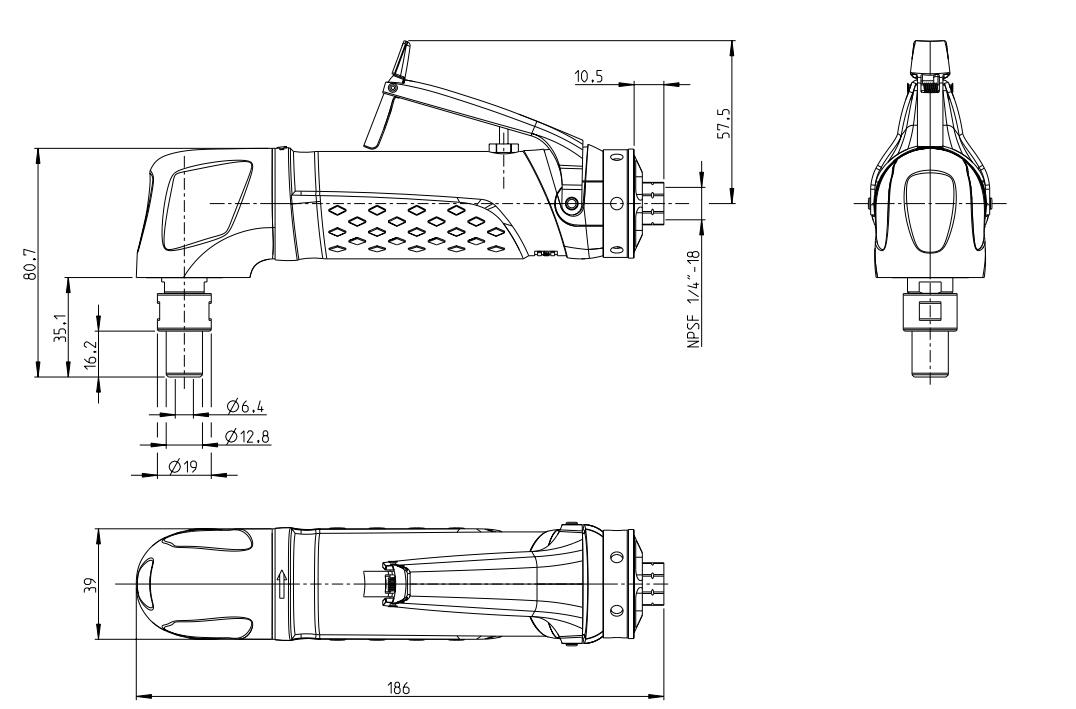 阿特拉斯LSV19 S200-2气动刻磨机 阿特拉斯LSV19 S200-2气动刻磨机